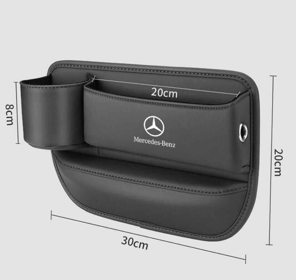  Mercedes * Benz кожа центральный щель боковой место хранения box сиденье боковой карман левый правый 2 шт сиденье карман консоль держатель чашки 