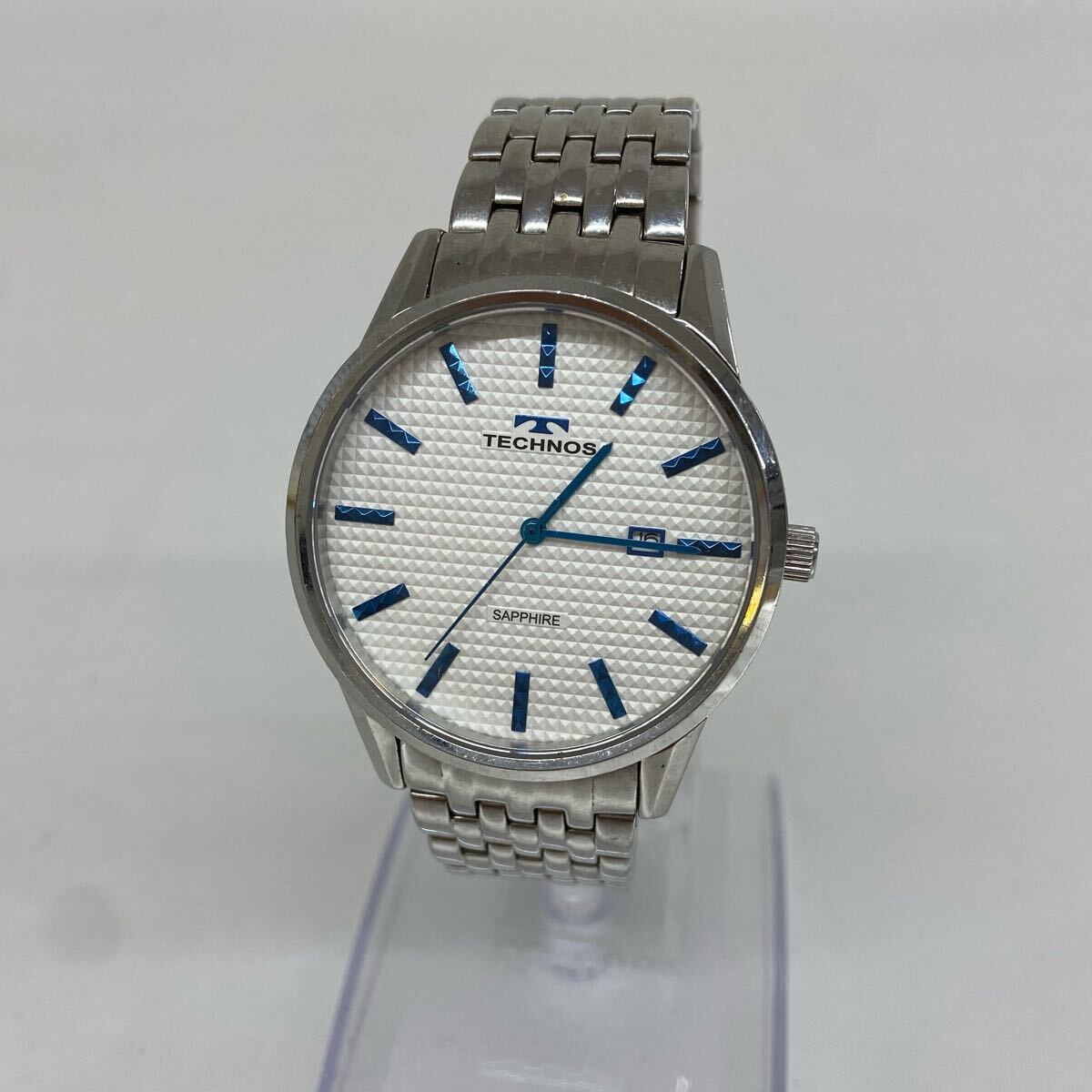 R【不動品】TECHNOS テクノス クォーツ 腕時計 デイト R【不動品】TECHNOS テクノス クォーツ 腕時計 デイト