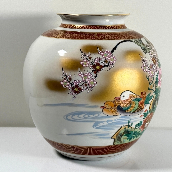 光崖窯 九谷焼 花瓶 花器 在銘 共箱(花器、壷)|売買された 光崖窯 九谷焼 花瓶 花器 在銘 共箱(花器、壷)|売買された