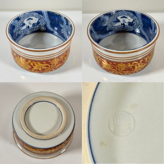 茶道具 皆具 平安 祥堂 造 染付金襴手 台子 皆具 水指 杓立 建水 茶道具 皆具 平安 祥堂 造 染付金襴手 台子 皆具 水指 杓立 建水