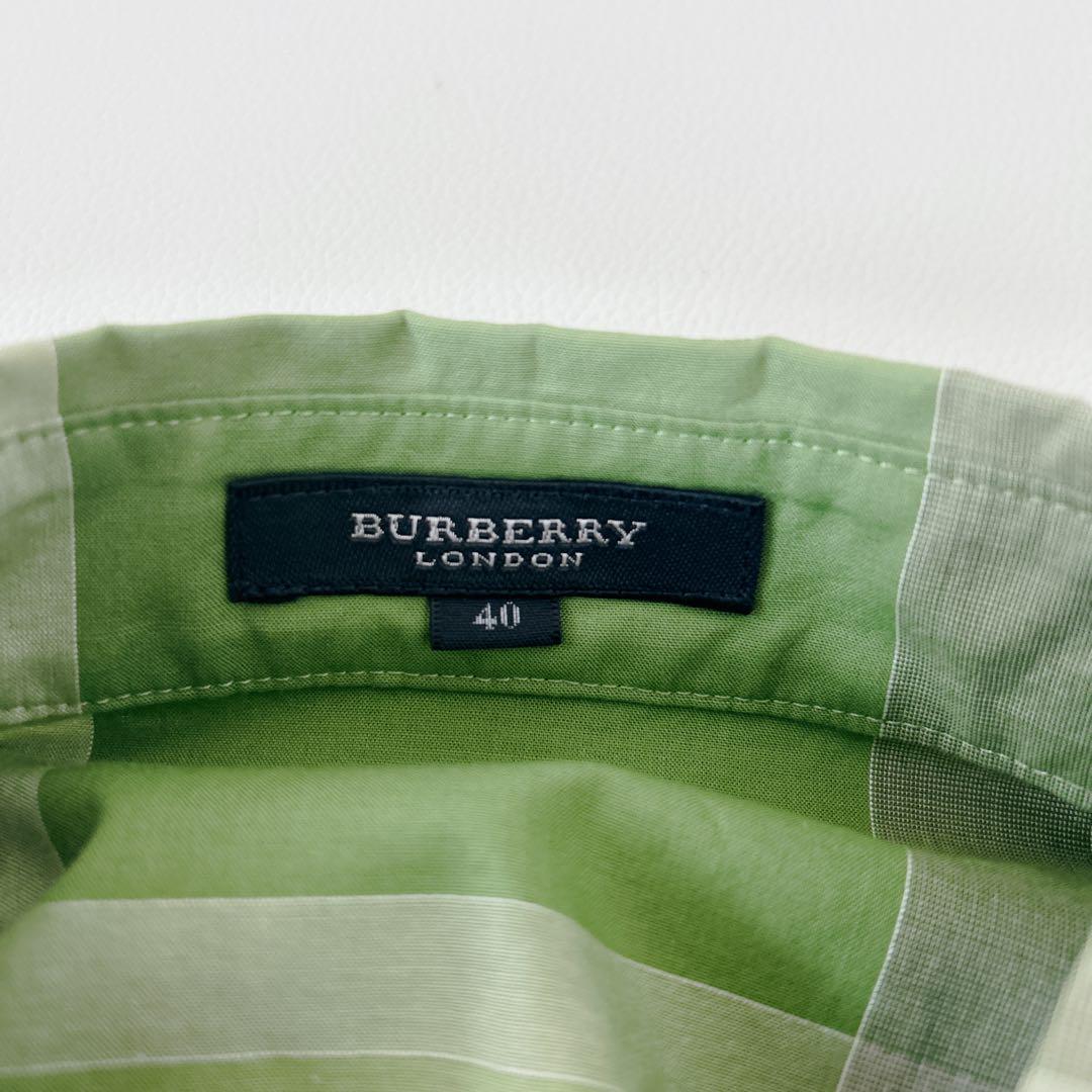 Burberry バーバリーロンドン 40 グリーン メガチェック シャツ Burberry バーバリーロンドン 40 グリーン メガチェック シャツ
