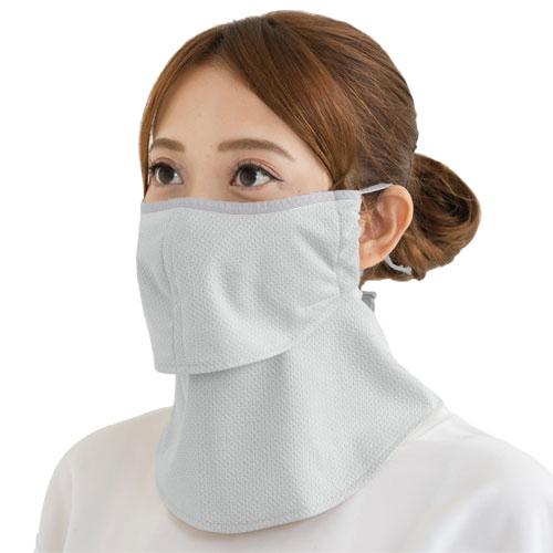 ヤケーヌ 爽クール フェイスマスク 日焼け 夏用 息苦しくない UVカ ット スナップボタン留 テニス ゴルフ メール便可