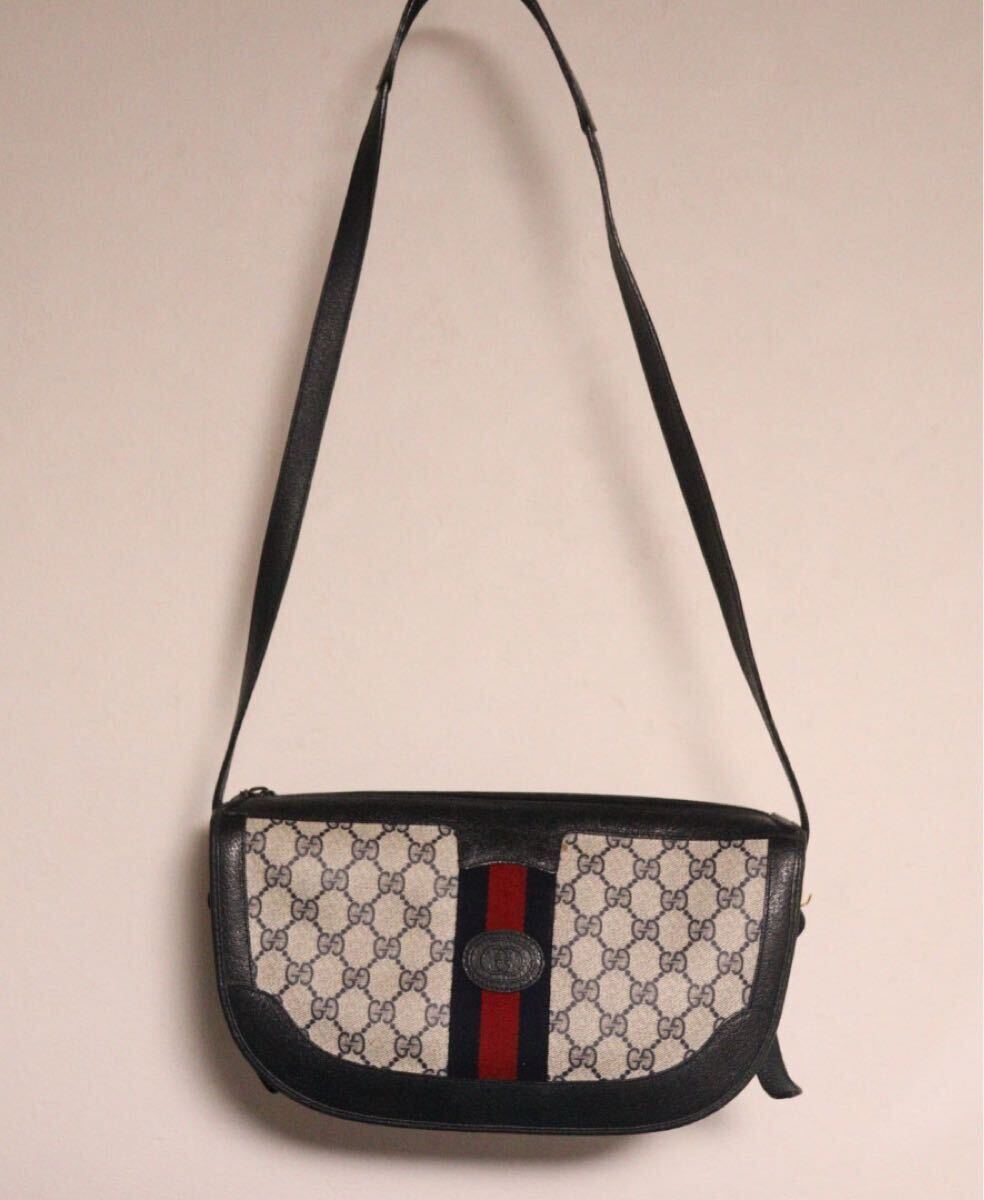 オールドグッチ/GUCCI/GG柄/シェリーライン/PVC×レザー オールドグッチ/GUCCI/GG柄/シェリーライン/PVC×レザー
