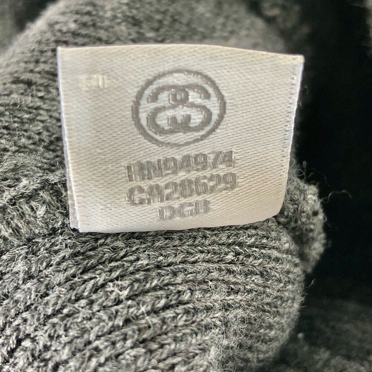 Stussy ニット帽 ステューシー ユニセックス グレー ロゴ ニット Stussy ニット帽 ステューシー ユニセックス グレー ロゴ ニット