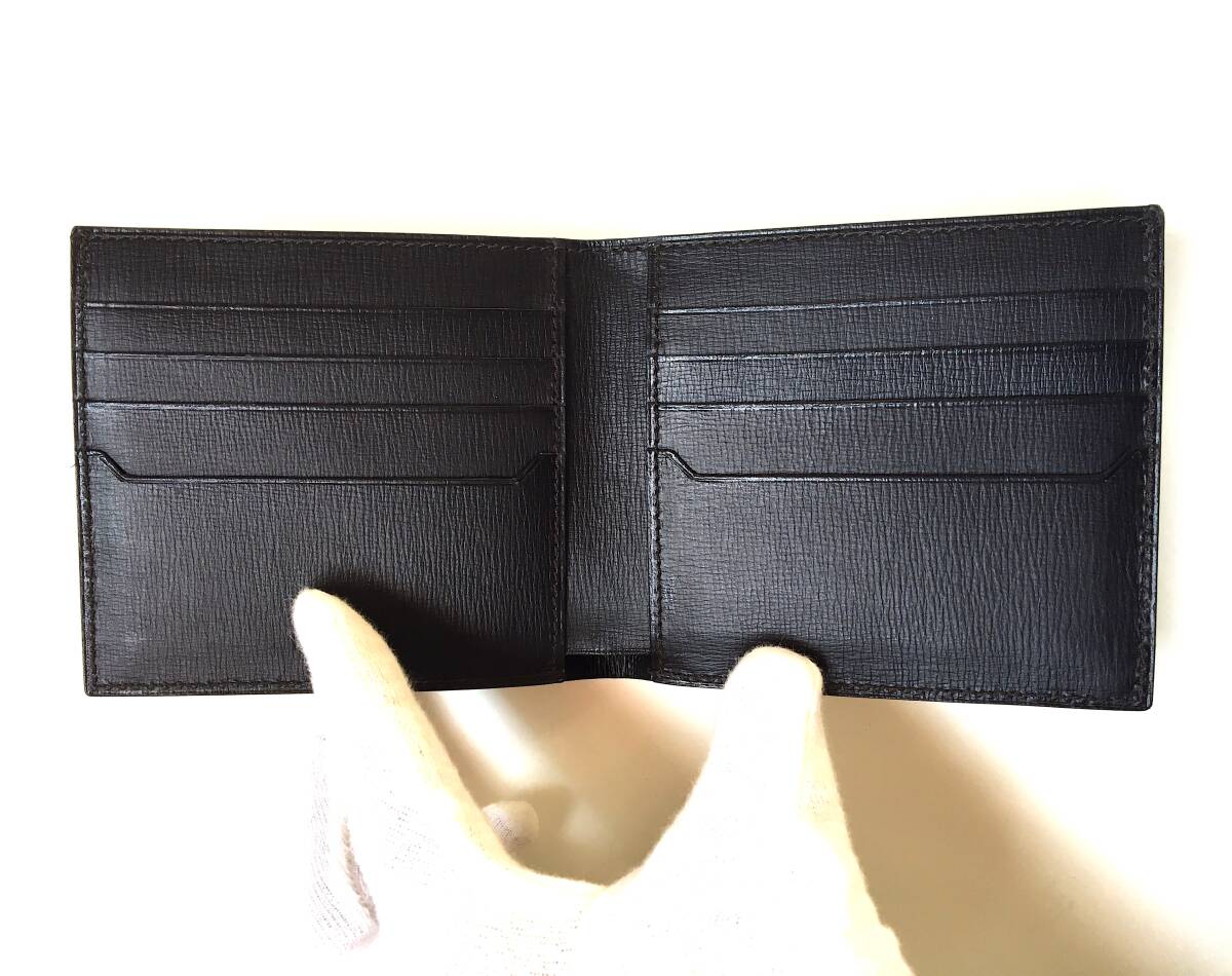 新品 ファーロ FARO 財(cái)布 2つ折り 札入れ 小銭入れなし クロコ クロコダイル 本革 BLACK 黒 ブラック 日本制 正規(guī)品 定価15.4萬(wàn) 2