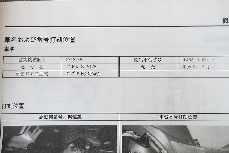  быстрое решение! адрес V125/ информация ( руководство по обслуживанию дополнение версия )/CF46A-100-/UZ125K5/( поиск : custom / восстановление / техническое обслуживание / сервисная книжка / книга по ремонту )/203