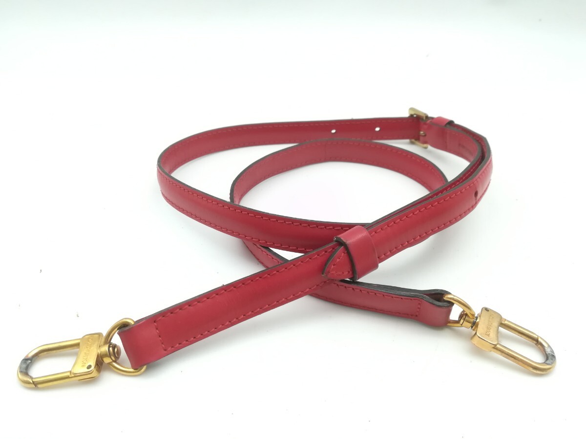 LOUIS VUITTON ショルダーストラップ レッド エピ バッグ LOUIS VUITTON ショルダーストラップ レッド エピ バッグ