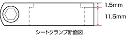 GIZA PRODUCTS aluminium захват листа XCTG4 ( Quick разблокировка ) черный 31.8mm 03301 Yu-Mail возможно 