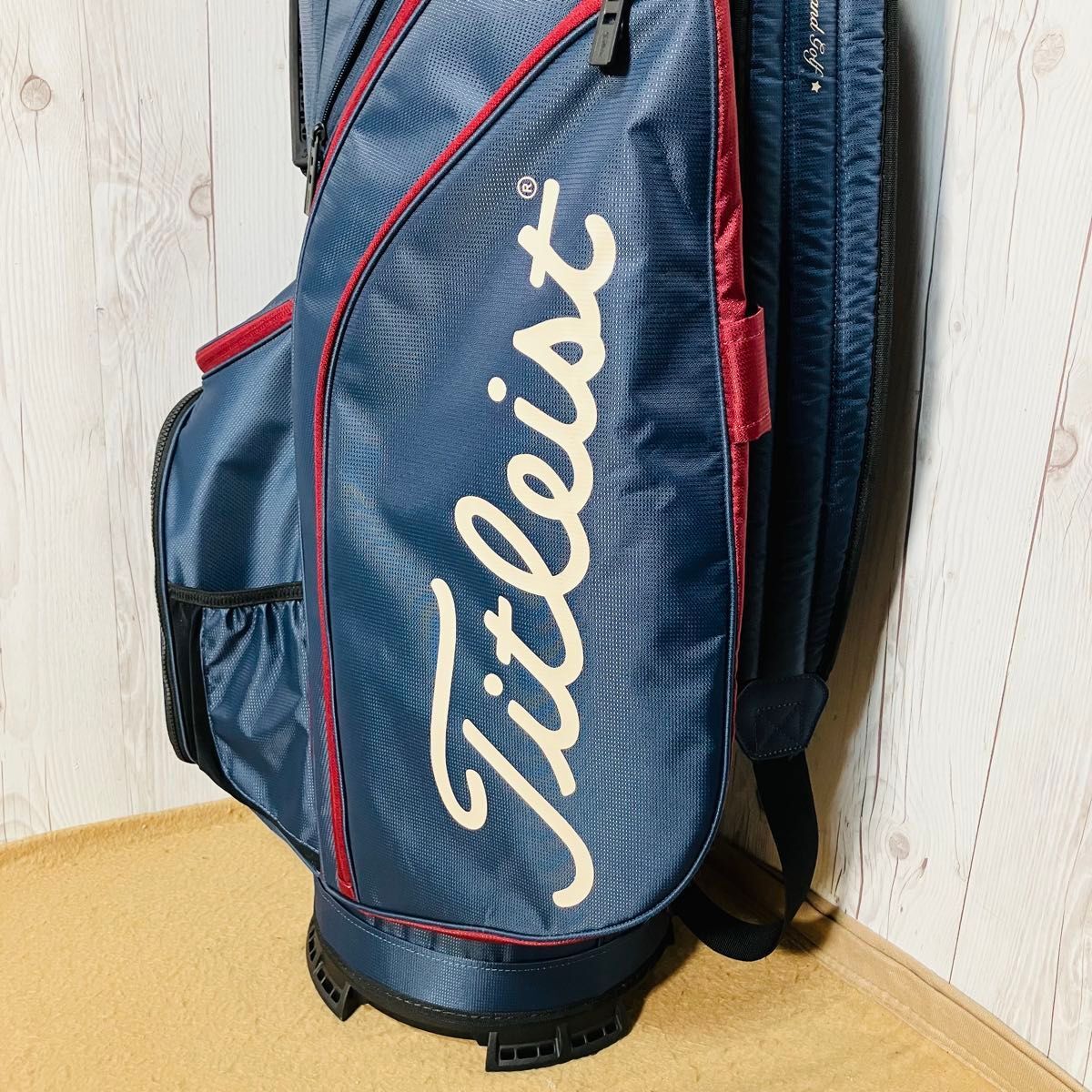 極美品 Titleist CART 14 ネイビー 星条旗 14仕切り キャディ 極美品 Titleist CART 14 ネイビー 星条旗 14仕切り キャディ