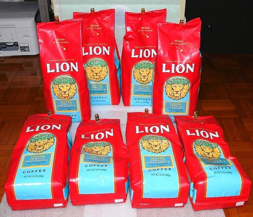  супер большой LION лев кофе *bani мака 24oz(680g)×8 пакет средний .. включая доставку 