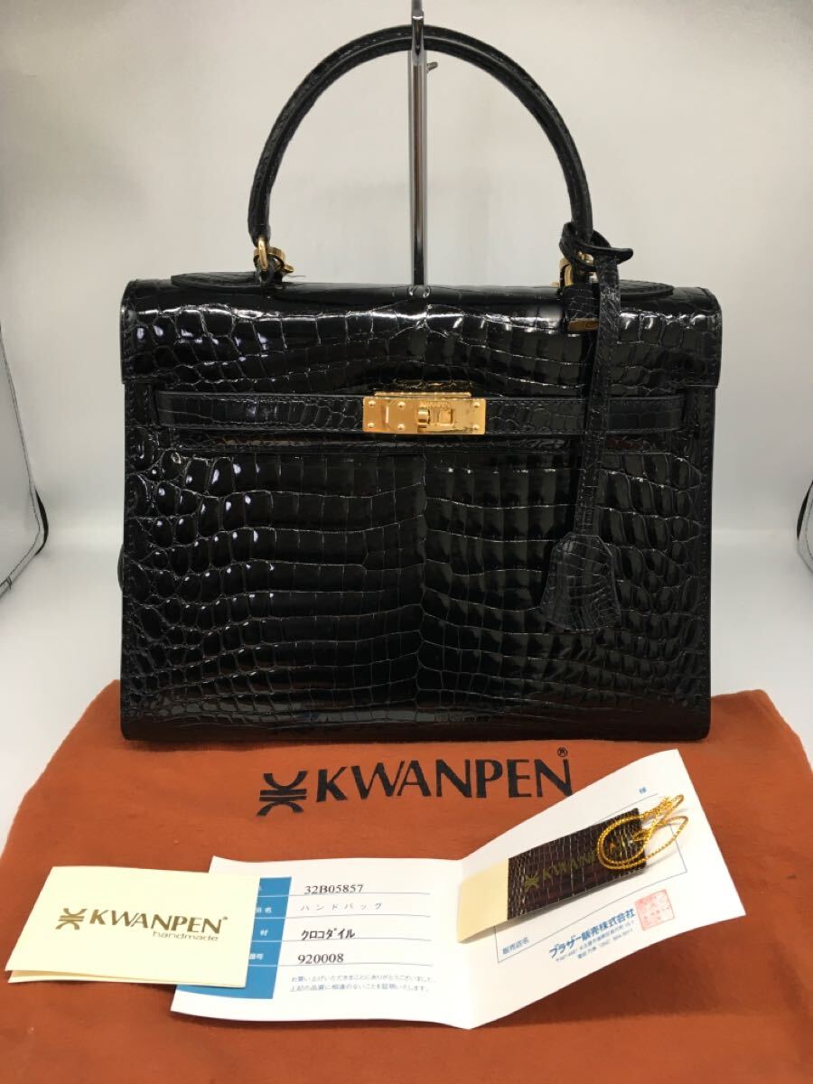 1円【KWANPEN】 クロコダイル ハンドバッグ クロコ バッグ 1円【KWANPEN】 クロコダイル ハンドバッグ クロコ バッグ
