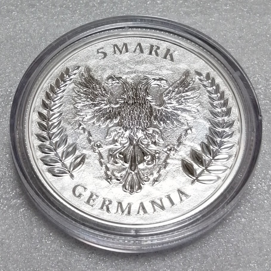 2021 ゲルマニア 銀貨 カプセル と 証明書付き BU 完全未使用品