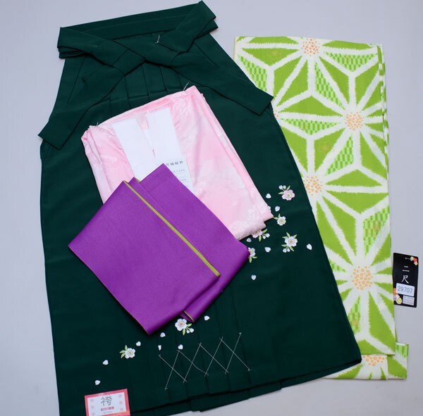  кимоно hakama комплект Junior для . исправление 144cm~150cm 100 цветок .. новый товар ( АО ) дешево рисовое поле магазин NO29707-03 NO41382
