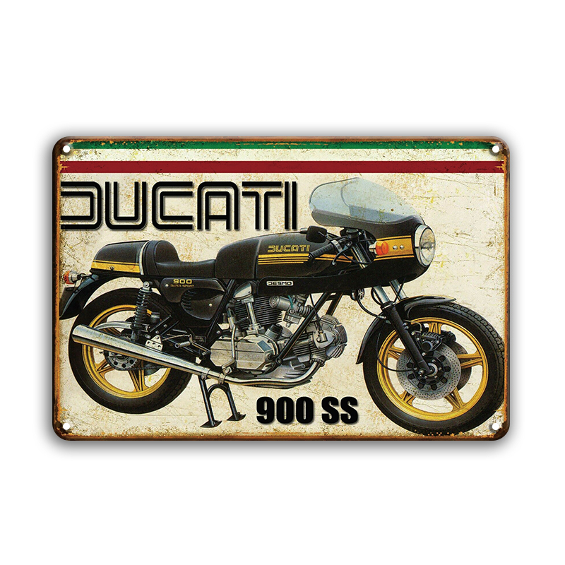 BIGサイズ!!　60cm×40cm　★★DUCATI 900SS★★　バイク?車関連看板多數(shù)あり　大型看板専門店