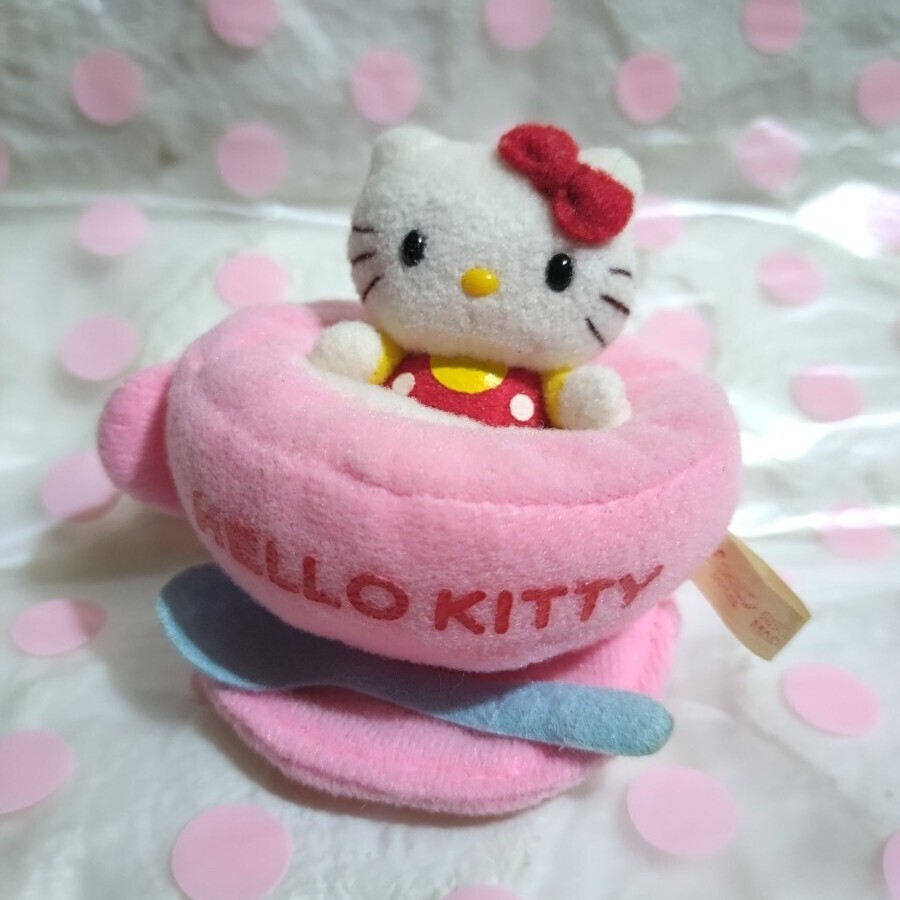 ハローキティ【 カップ イン マスコット 】美品☆ヴィンテージ ハローキティ【 カップ イン マスコット 】美品☆ヴィンテージ