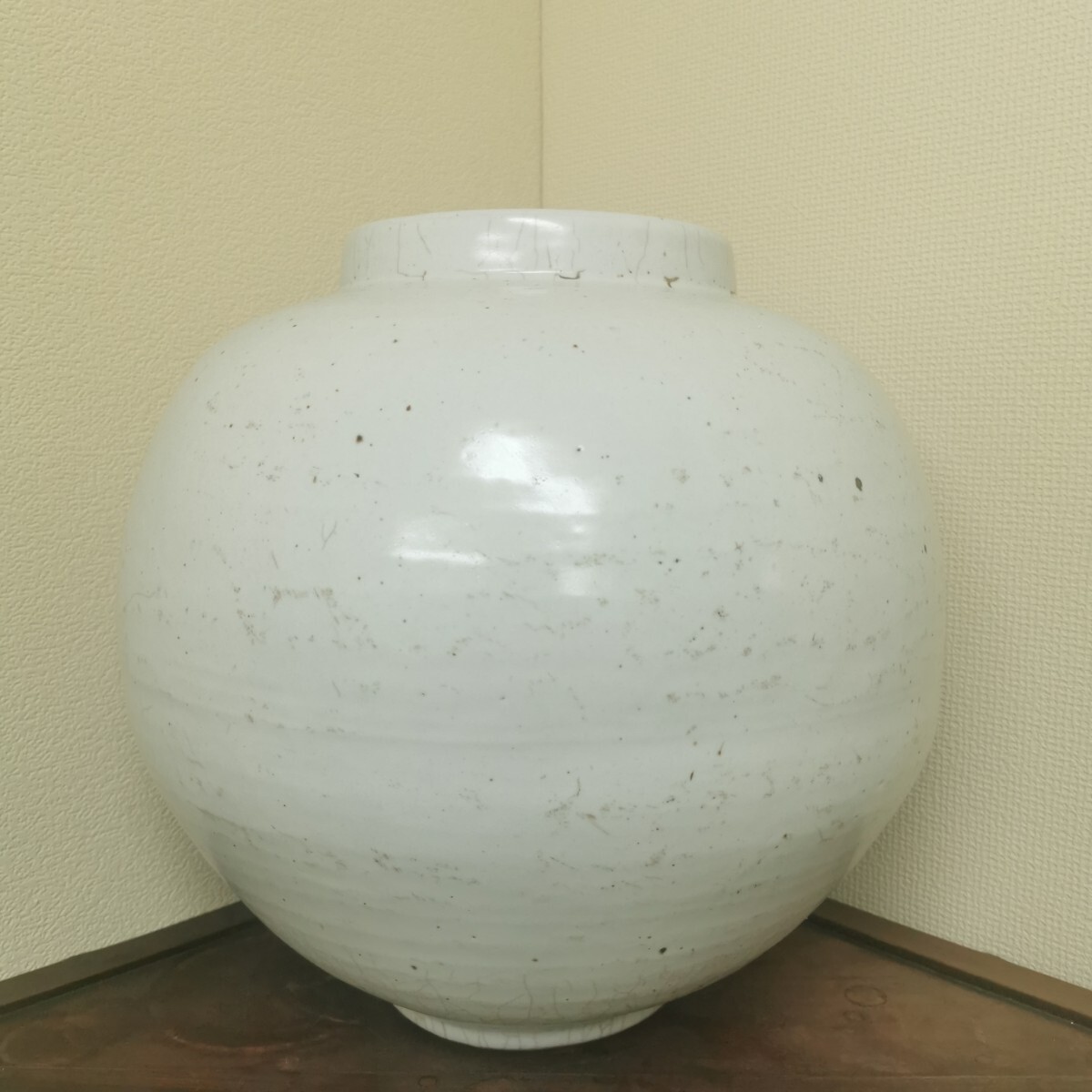 絶対一番安い 李朝美術 提灯壷 満月壺 大壺 壷 特大 白磁 李朝 朝鮮美術 高麗 工芸品