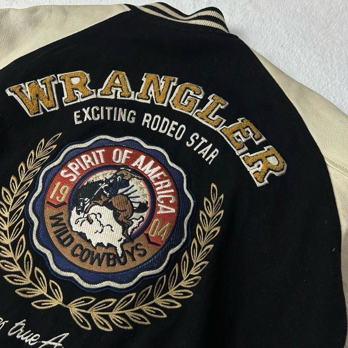 Wrangler 【90s カウレザー】ラングラー スタジャン ブルゾン Wrangler 【90s カウレザー】ラングラー スタジャン ブルゾン
