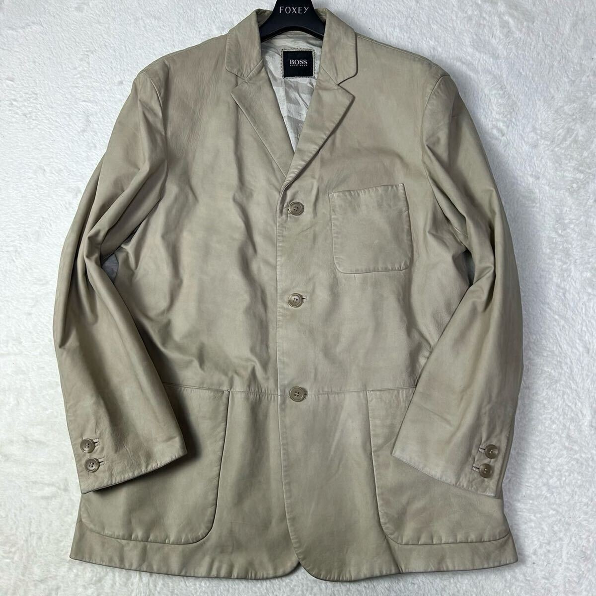 HUGO BOSS 【XL相当 カーフスキン】ヒューゴボス テーラード HUGO BOSS 【XL相当 カーフスキン】ヒューゴボス テーラード