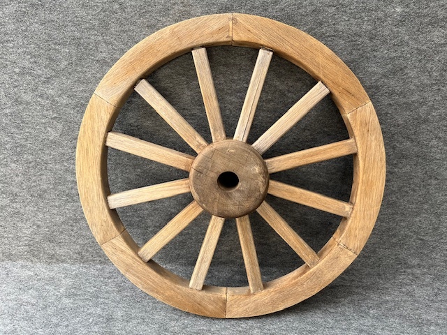 送料込>当時物/大八車 車輪 木製 古民具/直径 約60㎝/リヤカー 送料込>当時物/大八車 車輪 木製 古民具/直径 約60㎝/リヤカー