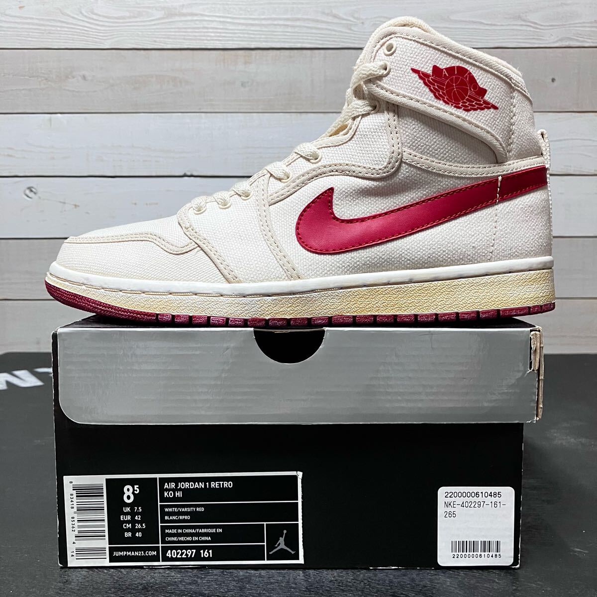 26 5cm NIKE AIR JORDAN 1 RETRO KO HIGH KNOCKOUT VINTAGE AJKO 26 5cm NIKE AIR JORDAN 1 RETRO KO HIGH KNOCKOUT VINTAGE AJKO