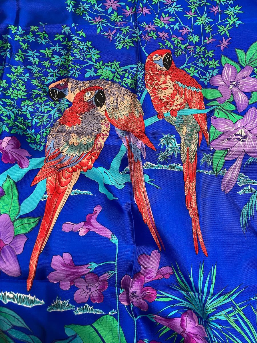 未使用 クリスチャンディオール ヴィンテージ 鳥 花柄 大判 未使用 クリスチャンディオール ヴィンテージ 鳥 花柄 大判