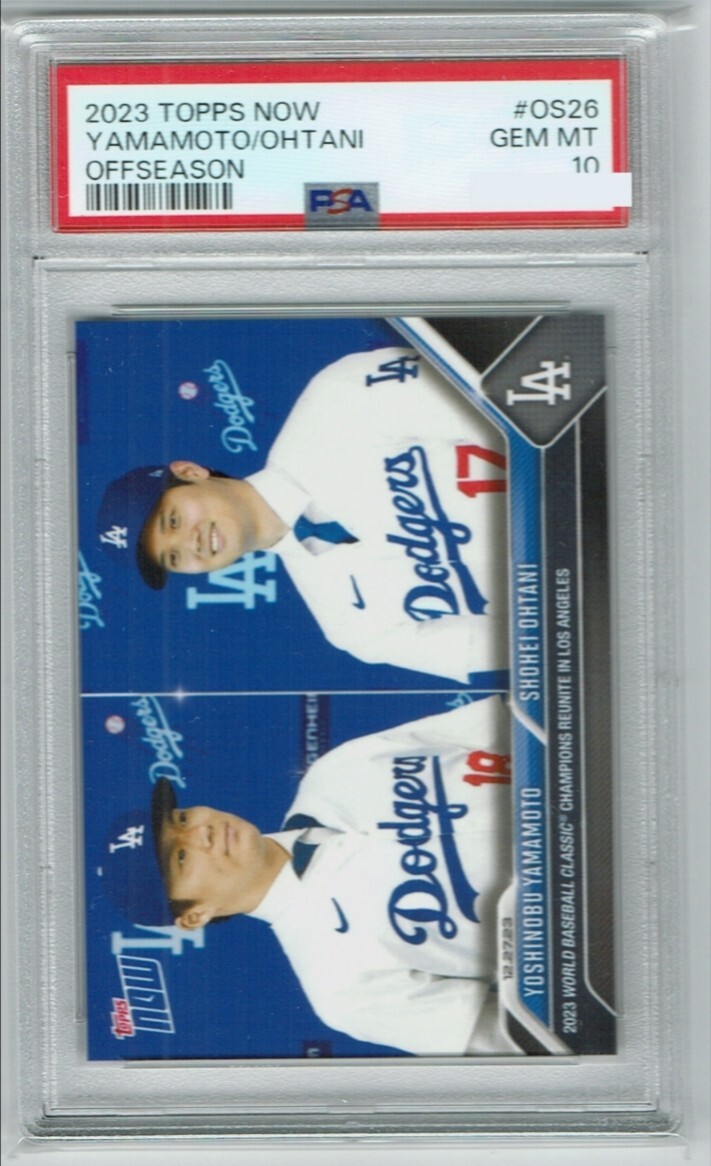 PSA10 】2023 TOPPS NOW #OS26 YAMAMOTO/OHTANI OFFSEASON PSA PSA10 】2023 TOPPS NOW #OS26 YAMAMOTO/OHTANI OFFSEASON PSA