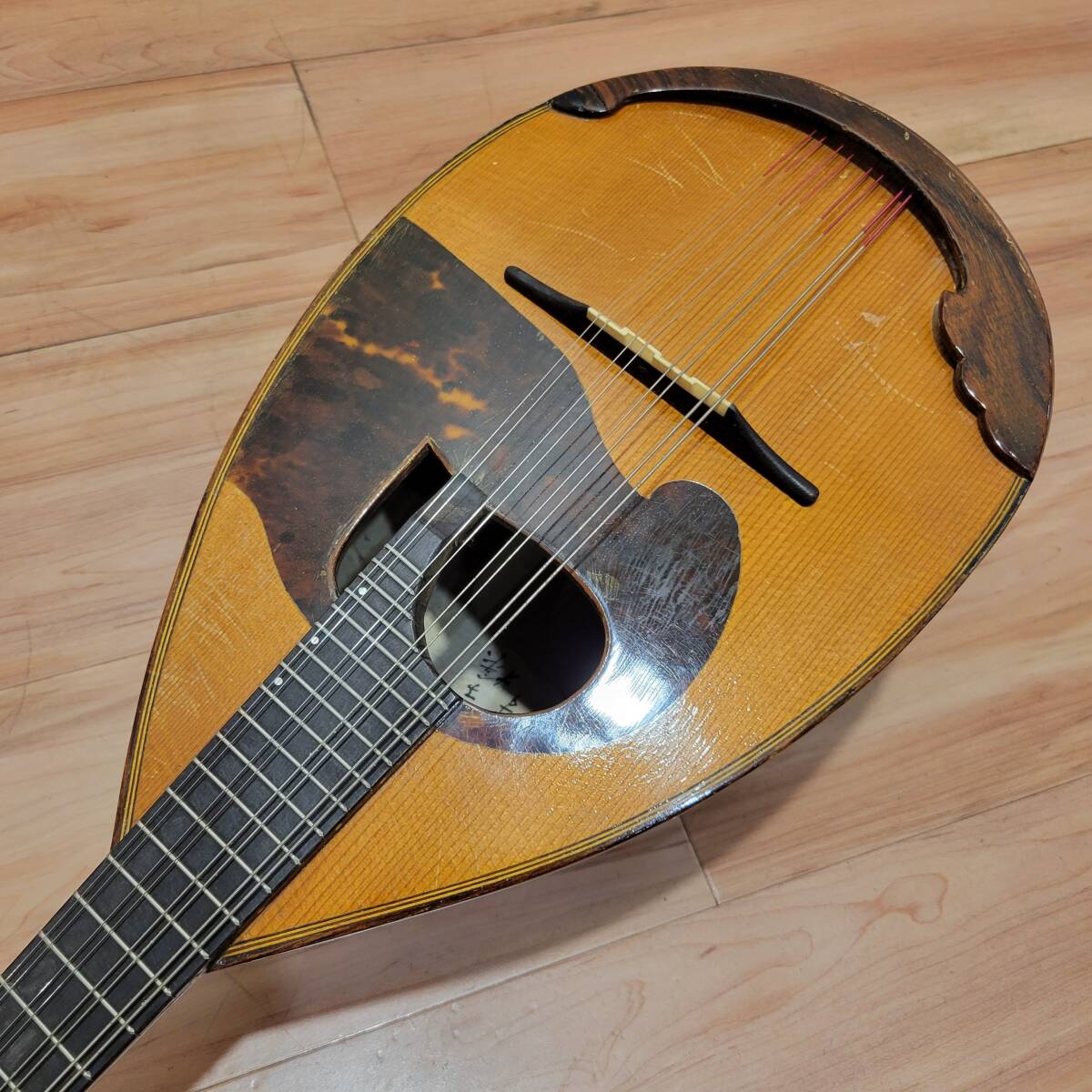 6252】1000円スタート! 石川捷二郎 マンドリン 楽器 1970年 6252】1000円スタート! 石川捷二郎 マンドリン 楽器 1970年