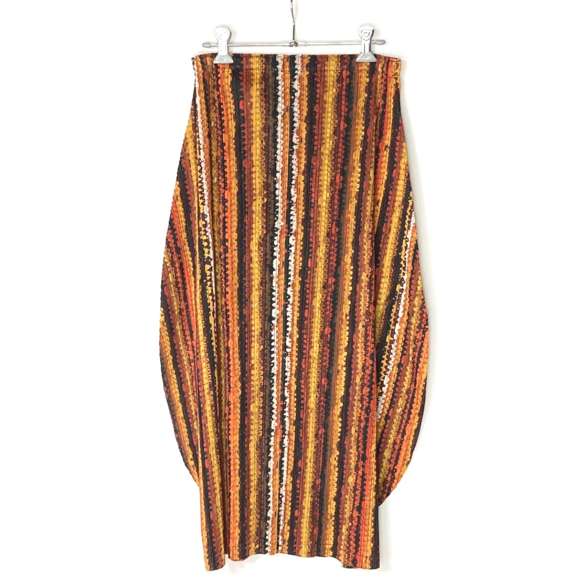 ☆☆ ISSEY MIYAKE イッセイミヤケ PLEATS PLEASE バルーン プリーツ スカート PP43-JG786 ブラウン サイズ 2 レディース やや傷や汚れあり