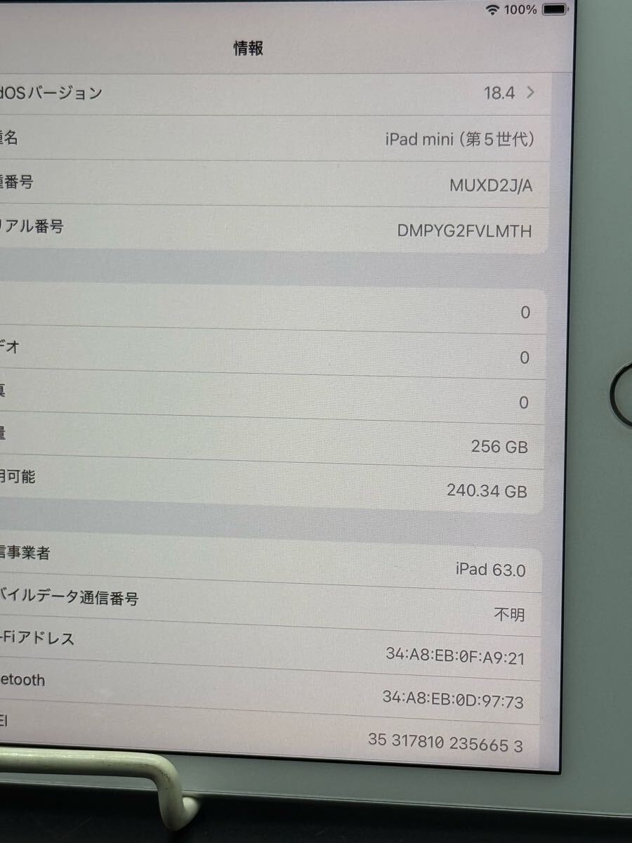 256GBSIMフリー iPad mini 5 画面きれいペンシルキーボード 256GBSIMフリー iPad mini 5 画面きれいペンシルキーボード