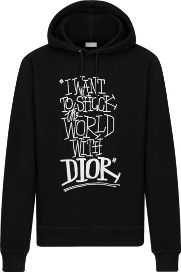 DIOR Shock The World Hoodie stussy ショーンフォント パーカー DIOR Shock The World Hoodie stussy ショーンフォント パーカー