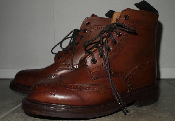 新品トリッカーズ ウイングチップブーツ Tricker'sシューズL5180_画像1