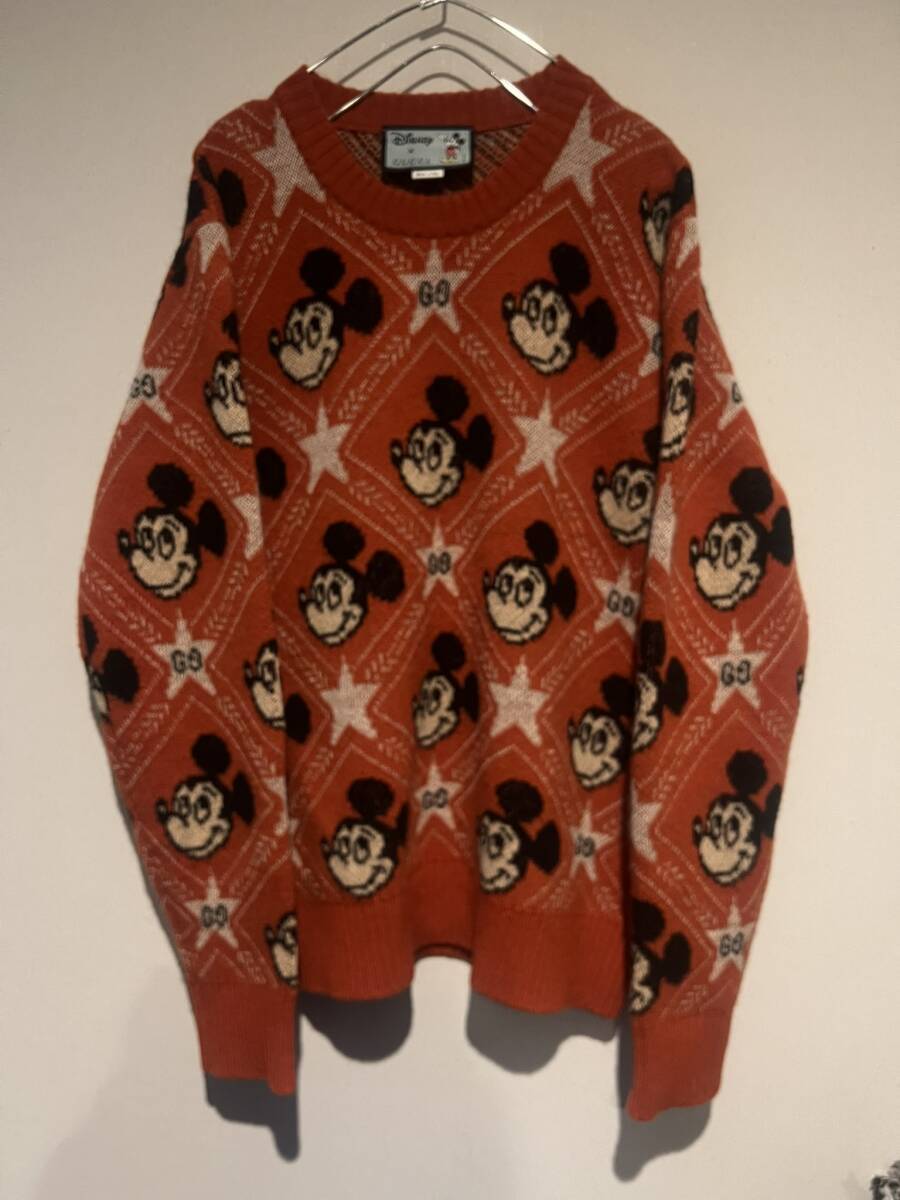 GUCCI グッチ ディズニーコラボ ミッキーマウス GG柄 アルパカ混 GUCCI グッチ ディズニーコラボ ミッキーマウス GG柄 アルパカ混