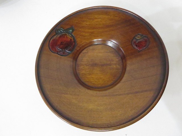 烏城彫 茶托 5客セット 5客揃 1015 岡山県 岡山特産工芸品 漆器