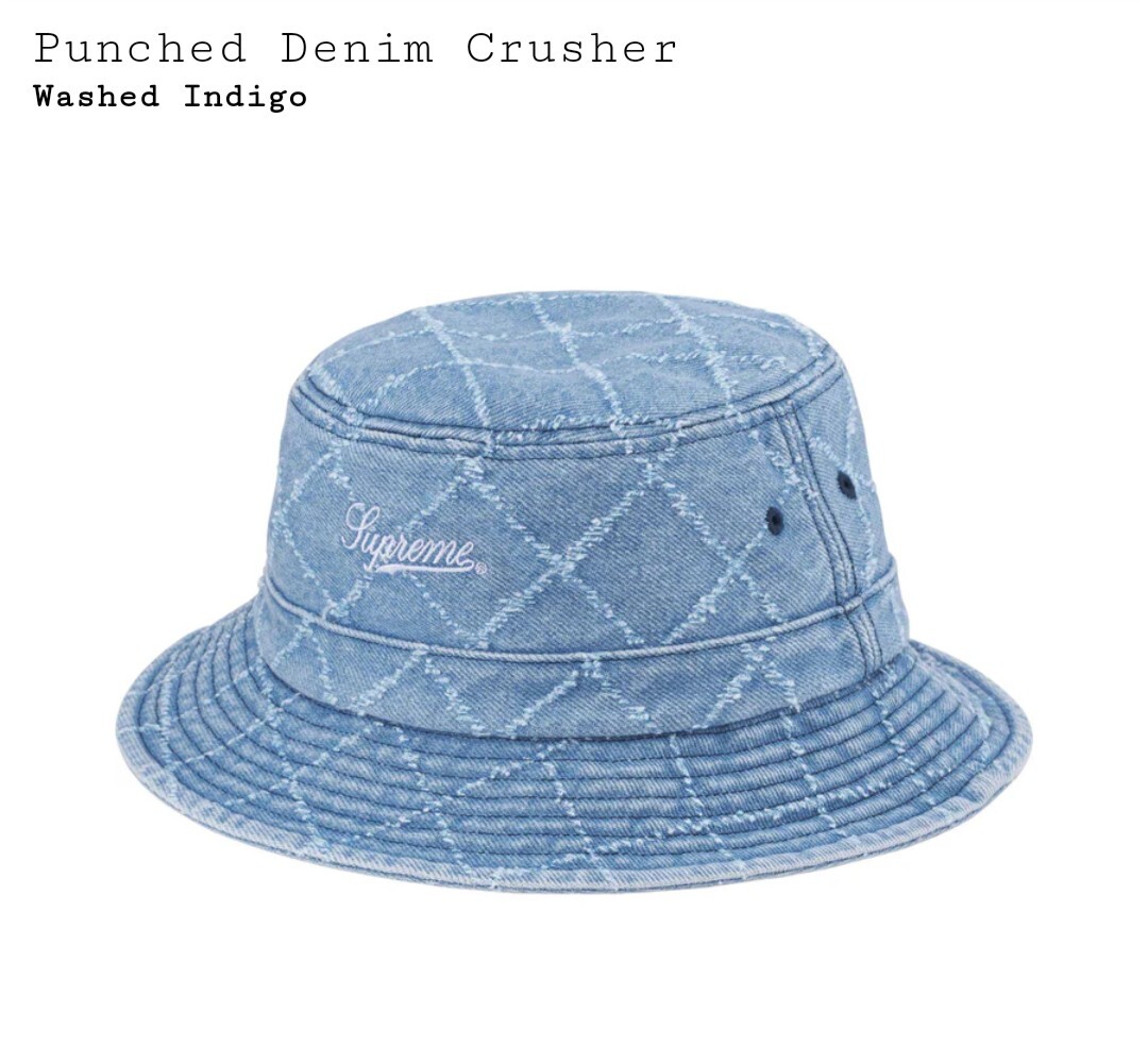 国内正規品 新品未使用 Supreme Punched denim Crusher Washed 国内正規品 新品未使用 Supreme Punched denim Crusher Washed