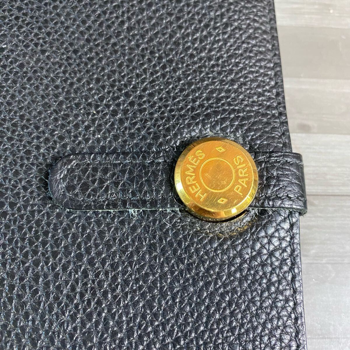 1円〜 HERMES エルメス ドゴン ブラック D刻 コインケース付き 1円〜 HERMES エルメス ドゴン ブラック D刻 コインケース付き