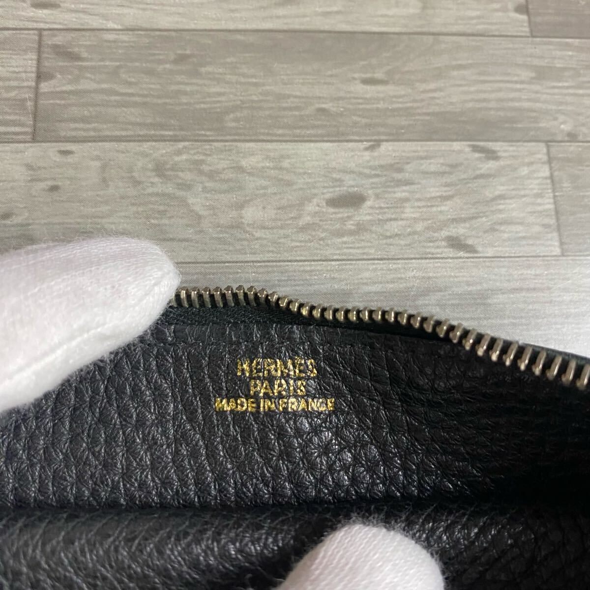 1円〜 HERMES エルメス ドゴン ブラック D刻 コインケース付き 1円〜 HERMES エルメス ドゴン ブラック D刻 コインケース付き