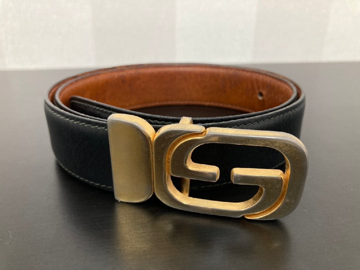 グッチ GUCCI ベルト ブラウン GGマーク - メルカリ