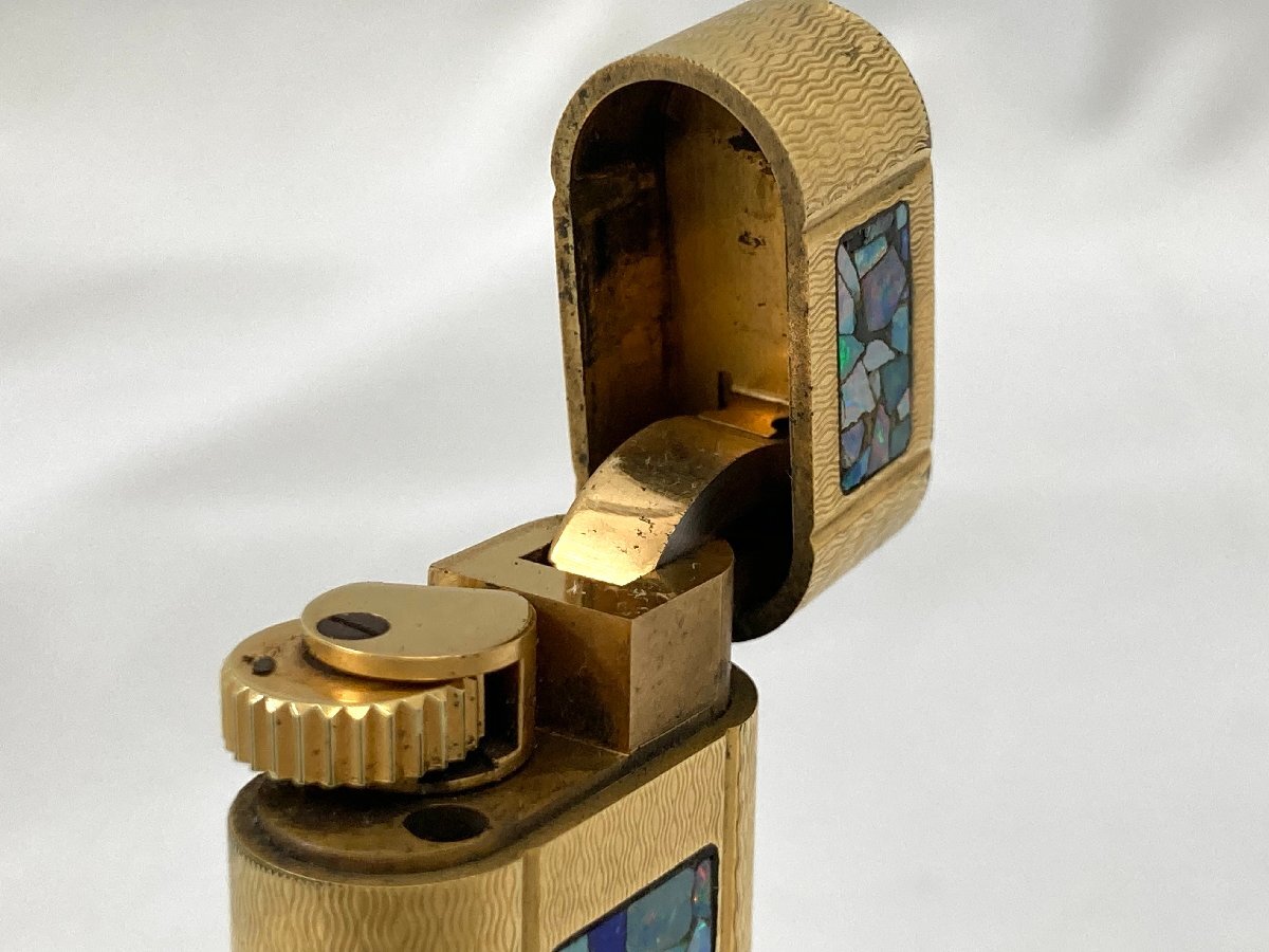 難あり☆Cartier カルティエ ライター モザイク オパール