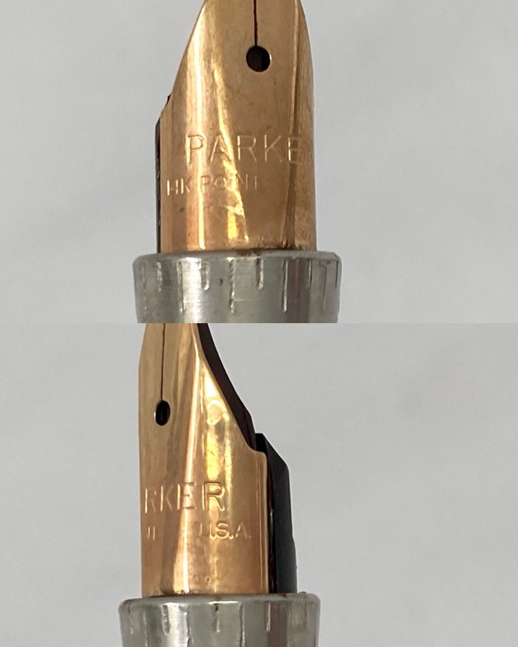 ☆PARKER パーカー 万年筆 ペン先14k刻印 ゴールドカラー 筆記 ☆PARKER パーカー 万年筆 ペン先14k刻印 ゴールドカラー 筆記