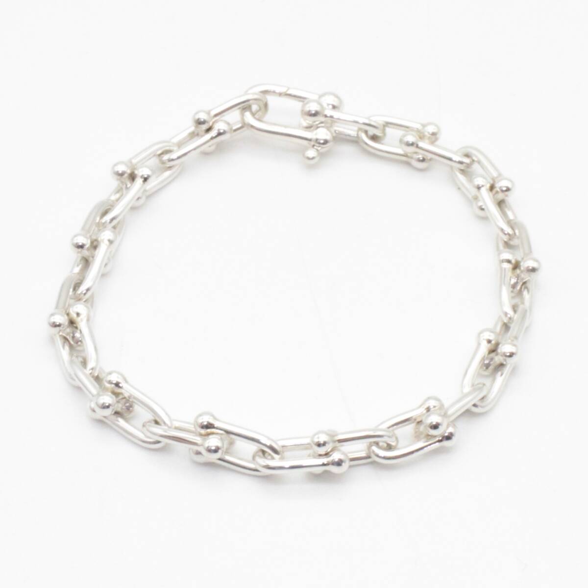 美品】Tiffany & Co ティファニー ハードウェア スモールリンク 美品】Tiffany & Co ティファニー ハードウェア スモールリンク