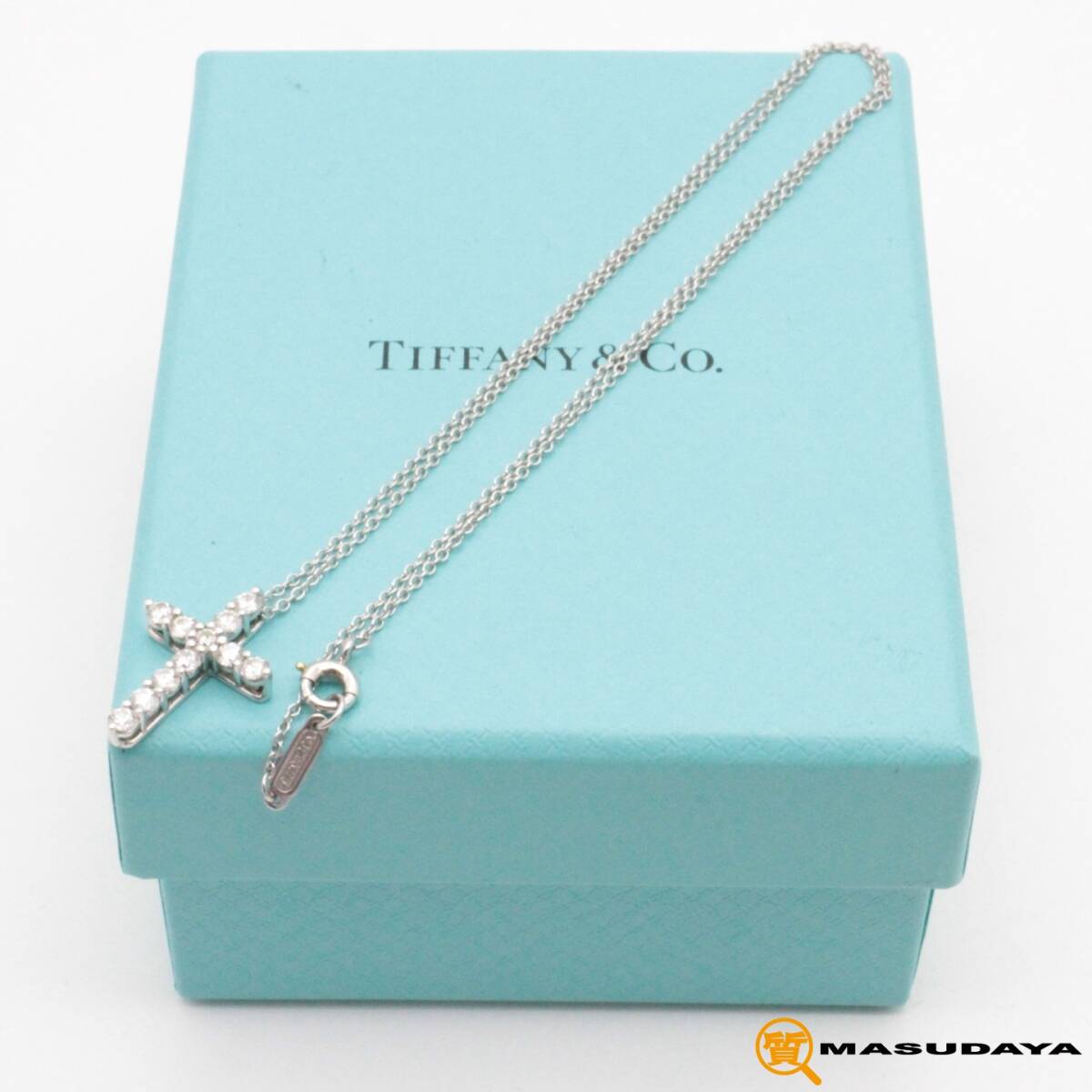 美品】Tiffany & Co ティファニー スモール ダイヤ クロス 美品】Tiffany & Co ティファニー スモール ダイヤ クロス