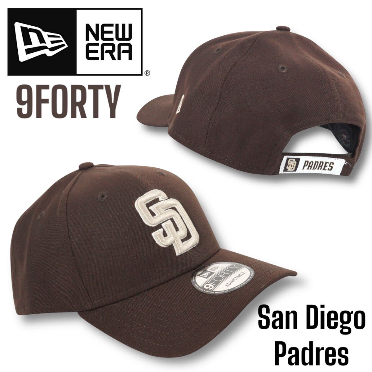 ◇US限定◇NEW ERA サンディエゴ パドレス 9FORTY CAP キャップ ◇US限定◇NEW ERA サンディエゴ パドレス 9FORTY CAP キャップ
