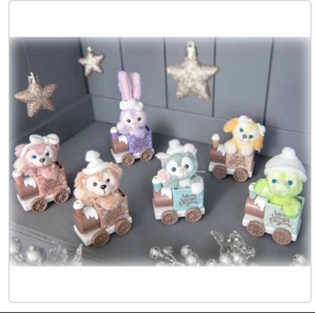 全タグつき ダッフィー＆フレンズ 汽車 ぬいぐるみストラップ