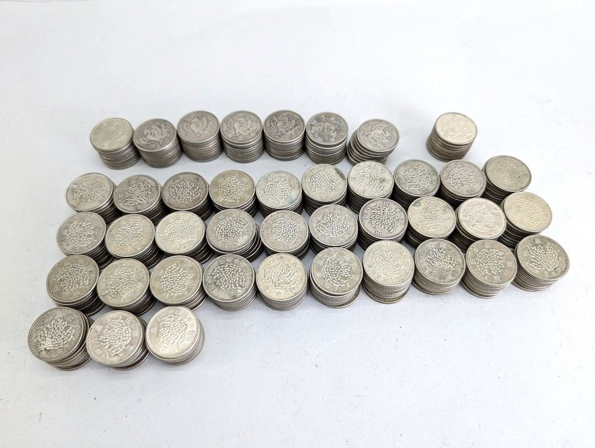 旧硬貨 100円銀貨 まとめ 鳳凰 稲穂 東京オリンピック 406枚 旧硬貨 100円銀貨 まとめ 鳳凰 稲穂 東京オリンピック 406枚
