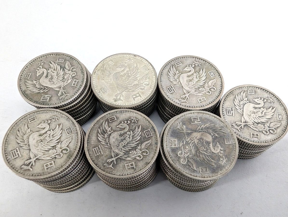 旧硬貨 100円銀貨 まとめ 鳳凰 稲穂 東京オリンピック 406枚 旧硬貨 100円銀貨 まとめ 鳳凰 稲穂 東京オリンピック 406枚