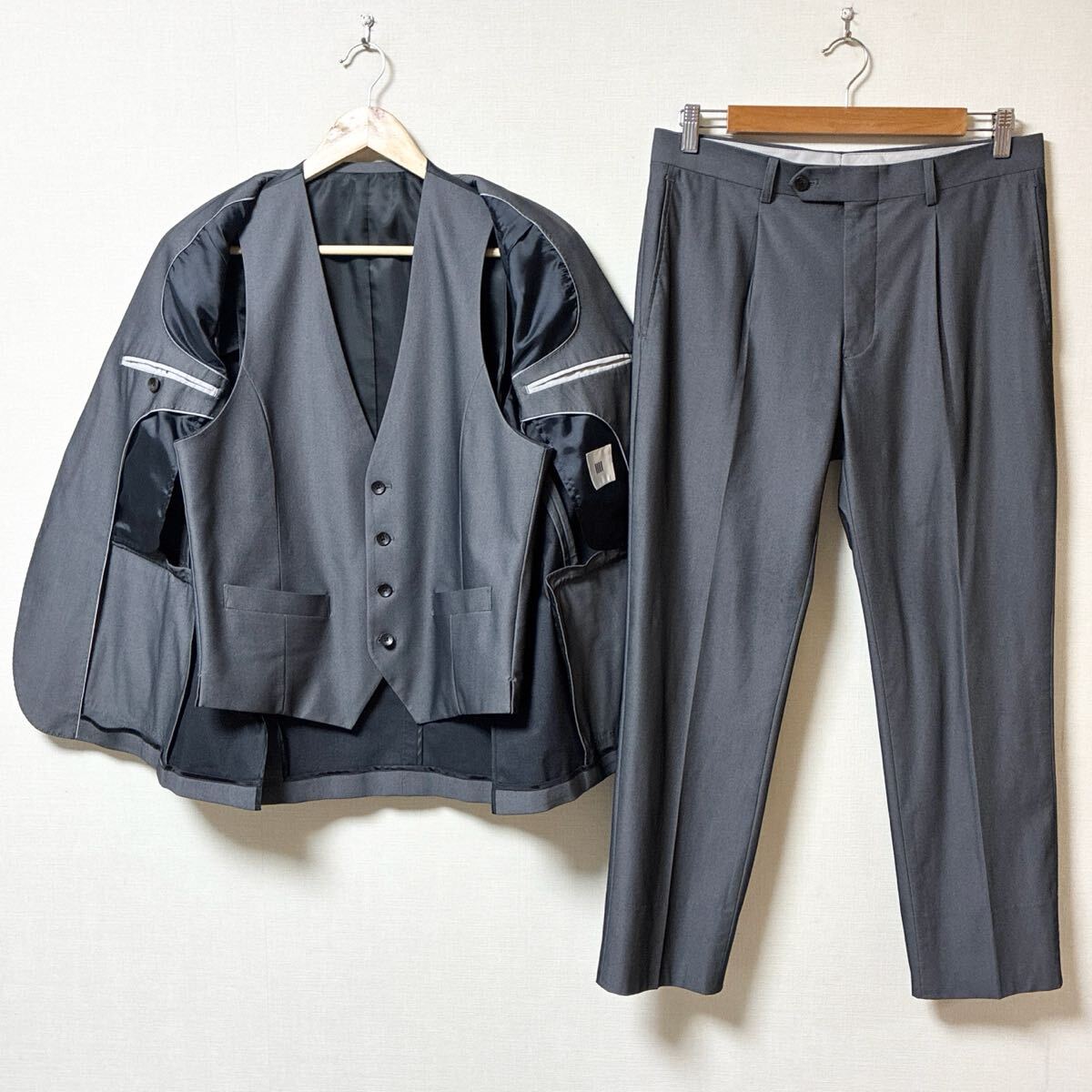 美品 SUIT SELECT スーツセレクト スリーピースセットアップ 美品 SUIT SELECT スーツセレクト スリーピースセットアップ