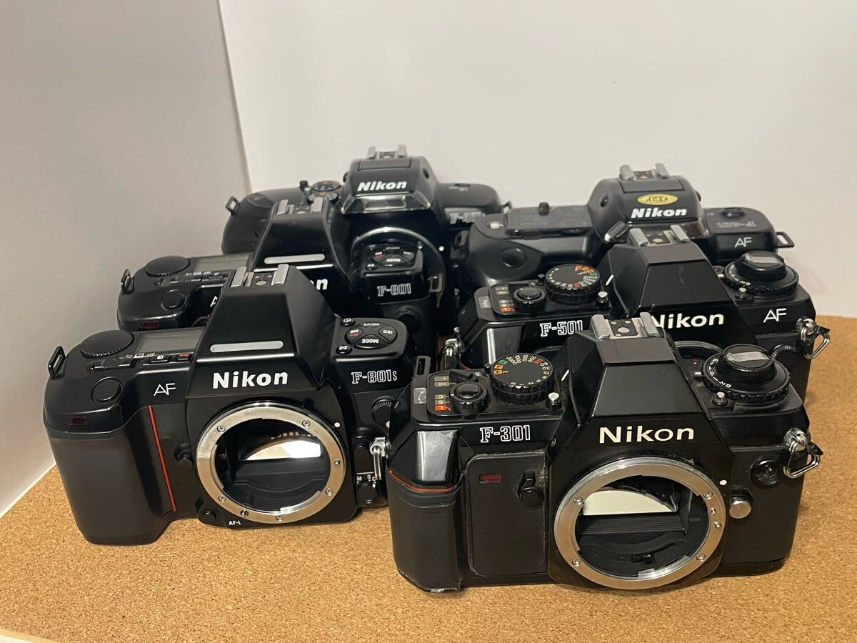 ジャンク扱い】Nikon 三桁機 6台セット F801 F801s F501 F401 ジャンク扱い】Nikon 三桁機 6台セット F801 F801s F501 F401