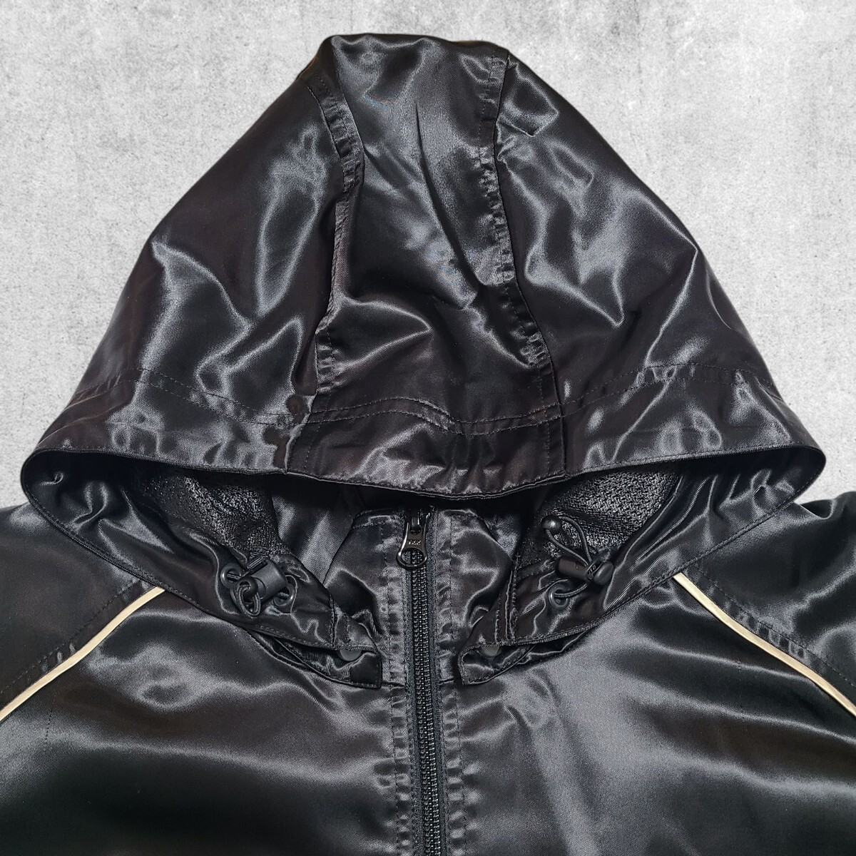 Supreme Satin Hooded Track Jacket Black ナイロンジャケット Supreme Satin Hooded Track Jacket Black ナイロンジャケット