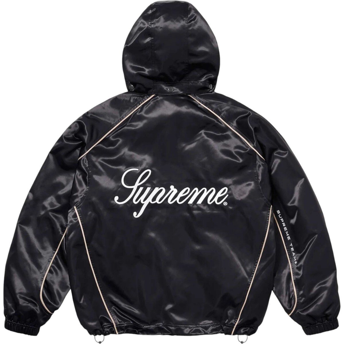 Supreme Satin Hooded Track Jacket Black ナイロンジャケット Supreme Satin Hooded Track Jacket Black ナイロンジャケット