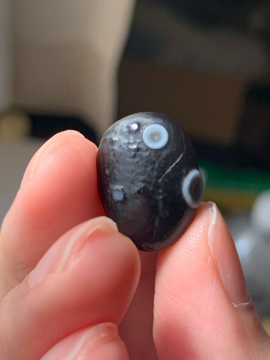 アラシャンゴビアゲート　ゴビ瑪瑙　蒙古瑪瑙　チベット　天珠天眼原石翡翠オパールパワーストーンアイアゲートルチル根付鉱物標本化石12_画像2